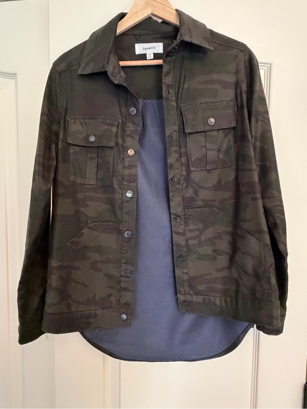 Level 99 Men's Camo Jacket - Olive Green and Dark Green